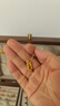 中国黄金（CHINA GOLD）小方糖黄金项链女99足金转运珠蹦迪珠吊坠生日礼物送女朋友 足金小方糖吊坠赠S925链+挚爱礼盒【纪念品】 实拍图