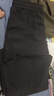 Homlean美式机能伞兵工装裤男夏季宽松薄款冰感透气休闲长裤B6603黑色2XL 实拍图