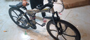 凤凰（Phoenix）可折叠山地车自行车成人男女新款式学生12到18岁变速越野软尾单车 折叠双避震【密封全轴承】钢架/六刀轮肖灰 26寸-24速【身高158-188cm】 实拍图