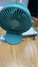 艾美特（AIRMATE）USB小风扇/桌面风扇/小电扇/充电厨房办公宿舍床头多功能壁挂式夹扇 插电款-橄榄绿 实拍图