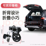 怡辉（YIHUI）轮椅折叠老人轻便旅行手推车出行家用骨折小型便携手动代步车L08 实拍图