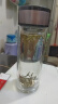 双层隔热玻璃杯耐高温水杯玻璃杯子双层高硼硅玻璃杯旅行装备 钢本色450ml 实拍图