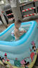 Bestway百适乐婴儿游泳池家用充气折叠宝宝海洋球池（1.4米蓝+电泵礼包） 实拍图