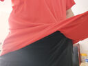 迪卡侬（DECATHLON）速干T恤男女运动户外健身宽松快干吸汗跑步短袖QUMM MH100 男款 朱砂红 2XL 实拍图