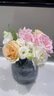 京东鲜花 高级感轻奢敞口花瓶摆件餐桌客厅插花鲜花玫瑰芍药水培水养玻璃 实拍图