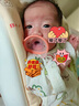 佳尔优优（garkoko）安抚奶嘴0-3-6个月防胀新生婴儿玩具哄睡安抚一岁以上宝宝2个装 实拍图