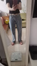 真维斯（JEANSWEST）牛仔裤女2025夏季高腰阔腿裤垂感时尚宽松女士长裤子女浅蓝色XL 实拍图