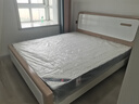 首年全实木床轻奢床现代简约主卧双人床白色高箱储物婚床卧室家具 静音床+天丝乳胶床垫 1.8米*2米框架款 实拍图