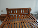 鲁班一木 实木床新中式双人床老榆木全实木简易木床卧室家具婚床尺寸定制 一件床头柜 实拍图