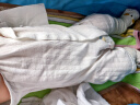 贝瑞加（Babyprints）婴儿连体衣2件夏季短袖婴儿衣服新生儿纯棉哈衣轻薄爬服 白蓝73 实拍图