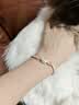 饰之秀足银99纯银kitty猫手链女生款轻奢小众学生闺蜜生日送女友礼物 kitty 樱花粉手绳+礼盒 实拍图