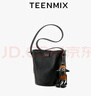 天美意（TEENMIX）女包牛皮水桶包复古斜挎通勤单肩包实用生日礼物送女友老婆妈妈 实拍图
