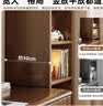 林之语实木书架落地置物架多层家用小型书柜收纳储物柜子客厅靠墙窄书柜 【升级实木带柜门】胡桃色40x30 实拍图