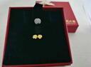周六福幸运四叶草足金999黄金耳钉女生日礼物计价A0912975 一对 约0.97g 实拍图