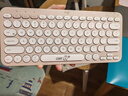 罗技（Logitech）时尚系列K380蓝牙键盘 笔记本电脑手机iPad平板MAC薄膜键盘 超薄便携办公键盘 K380line可妮兔 实拍图