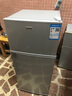 长城（GREAT WALL FRIDGE）家用迷你小冰箱小型冷冻冷藏保鲜宿舍出租房办公室节能省电双开门电冰箱 银色119L【一级能效 全国联保】 实拍图