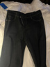 真维斯（JEANSWEST）牛仔裤男2025春季轻商直筒修身牛仔长裤男黑色常规33 实拍图