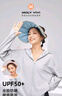 MOLY VIVI贝壳防晒帽女2025新款户外太阳空顶大檐防紫外线夏季两用遮阳帽子 浅米色 M 实拍图