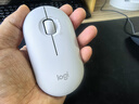 罗技（Logitech）LOGITECH PEBBLE鼠标 无线蓝牙鼠标 办公静音鼠标 女性鼠标对称鼠标 鹅卵石造型 米白色 实拍图