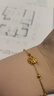 中国黄金（CHINA GOLD）四叶草黄金手链女足金转运珠手链纯金七夕情人节礼物送女友老婆 足金四叶草手链约1.6g【玫瑰礼盒】 实拍图