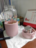 北鼎（Buydeem）泡茶随手杯 茶水分离家用耐高温玻璃杯便携办公水杯节日送礼 【樱花粉】畅快饮|茶水分离630ml 实拍图