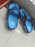 回力（Warrior）人字拖鞋男士沙滩鞋轻便舒适塑胶男鞋颗粒按摩拖鞋男 蓝色 42 实拍图