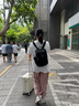 SOO行李箱小型登机箱男出差短途女旅行拉杆箱密码皮箱杯架白色20英寸 实拍图
