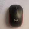 罗技（Logitech）M185鼠标 无线鼠标 办公鼠标 对称鼠标 黑色红边 带无线2.4G接收器 实拍图