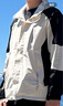 罗蒙（ROMON）三合一冲锋衣男夹克连帽外套女情侣装户外登山服1818 米黑色M 实拍图