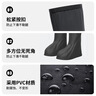ToMill雨鞋套防水防雨鞋套加厚耐磨防水防滑便携雨靴套成人黑色高筒L码 实拍图