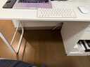 亿家达电脑桌台式家用卧室书桌学生学习写字桌子简易出租屋带抽屉办公桌 【两抽一柜】珍珠白120cm 实拍图