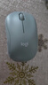 罗技（Logitech）M221 轻音鼠标 无线鼠标 办公鼠标 对称鼠标 带无线微型接收器 雾霭蓝 实拍图