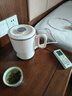 苏泊尔（SUPOR）便携式烧水壶电水壶折叠0.8L 旅行出差家用养生冲奶电热水壶学生304不锈钢泡面杯 SW-08J01 实拍图