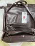 啄木鸟（TUCANO）大学生双肩包英伦风韩版复古休闲高颜值书包女皮质学院风百搭背包 棕色 实拍图