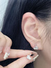 妖娆猫纯银蝴蝶耳钉耳环女轻奢小众高级感2026新款生日礼物送女生实用 小幸运耳钉1对【999足银】 实拍图