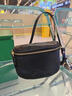 BOYCLN 马鞍包女 软牛皮轻便月牙包轻奢真皮单肩小背包 迷你斜挎手机包 黑色 实拍图