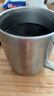 无印良品（MUJI）不锈钢双层马克杯 大容量男女办公学生水杯茶杯咖啡杯 银色380ml 实拍图