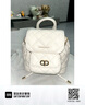CHARLES&KEITH菱格大容量柔软多用背包书包双肩包包女包生日礼物CK2-60151400 Cream奶白色 S 实拍图