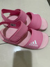 阿迪达斯（adidas）儿童凉鞋夏季男女大小童沙滩鞋  IH3634粉/白  实拍图