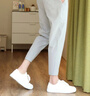 都美姿休闲裤男秋季简约运动潮流百搭弹力宽松显瘦系带免烫小脚九分裤男 灰色 XL 实拍图