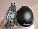 Andes HELMET3c认证电动摩托车头盔男四季女士夏季头盔安全帽四季通用夏天半盔 哑黑黑茶短【升级3C款】 均码 实拍图