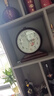 康巴丝（Compas）挂钟古典欧式座钟表复古客厅装饰台钟创意卧室床头时钟石英钟 3020数字木纹 实拍图
