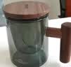 苏泊尔茶道杯泡茶杯玻璃茶水分离办公把手茶具耐热水杯大容量喝茶杯子 圆口款 470ml 实拍图