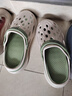 森馬洞洞鞋男款夏季外穿开车防滑防臭包头拖鞋踩屎感运动厚底沙滩凉鞋 墨绿（时尚款） 42 -43 实拍图