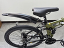 Jeep 吉普山地自行车男女学生成人双减震碟刹越野折叠变速山地-战神 战神-辐条轮-吉普绿 26寸（适合身高1.6~1.80m） 27速顶配版 实拍图
