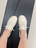 ZHR女士小白鞋女百搭真牛皮女鞋轻便透气学生休闲鞋子女 A67N 米灰37 实拍图