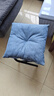 汤凯颐电脑椅懒人沙发宿舍家用靠背椅可躺可调办公椅学生折叠座椅电竞椅 天空蓝+储物袋【腰靠脚踏款】 实拍图