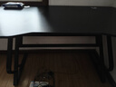 甄严选电脑桌台式电竞游戏桌家用简易书桌卧室学习桌办公写字桌直播桌子 【碳纤维纹理】炫酷黑-单桌120CM 实拍图