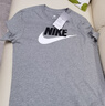 耐克(NIKE)男短袖T恤 纯棉 运动休闲 经典简约AR5005-063调暗灰XL 实拍图