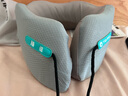 TripPalTrippal睡猫u型枕护颈枕脖子坐飞机开车旅行枕头枕午睡枕睡觉神器 浅灰色L码（42-46） 实拍图